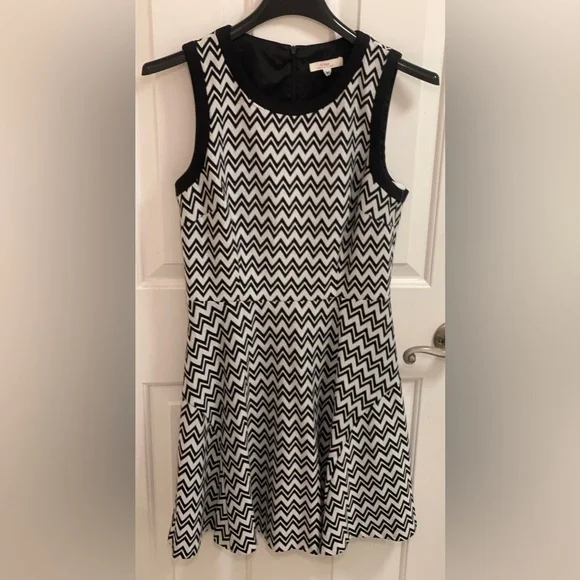 Sleeveless Dress, Chevron Sheila — By Trina Turk, Size Medium - Picture 15 of 15